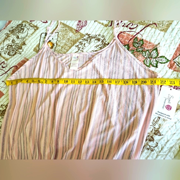 Secret Treasures Womens Knotted Cami -top‎ Pajama Set Pink Size 2X (20W/22W) - Picture 6 of 10